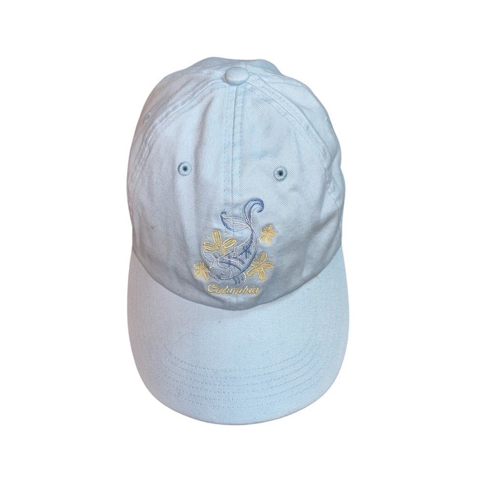 Columbia Baseball Cap Unisex One Size Blue Adjustable Embroidered Logo fishing